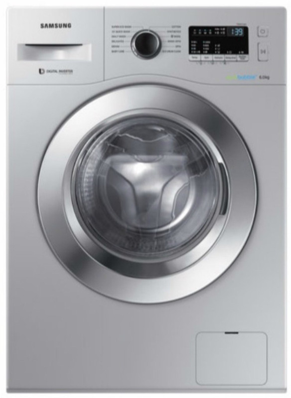 Samsung 6 kg Fully Automatic Front Load with In-built Heater Silver(WW60M226K0S/TL)