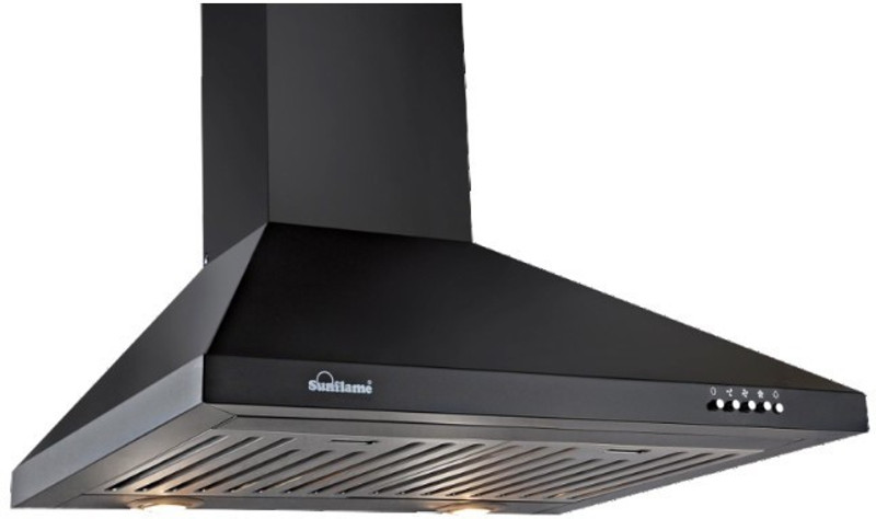 Sunflame Venza BK Wall Mounted Chimney(Black 1100 CMH)