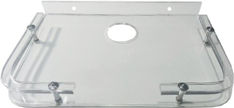 zigma Two Side L-Bend Acrylic Wall Shelf(Number of Shelves - 1, Clear)