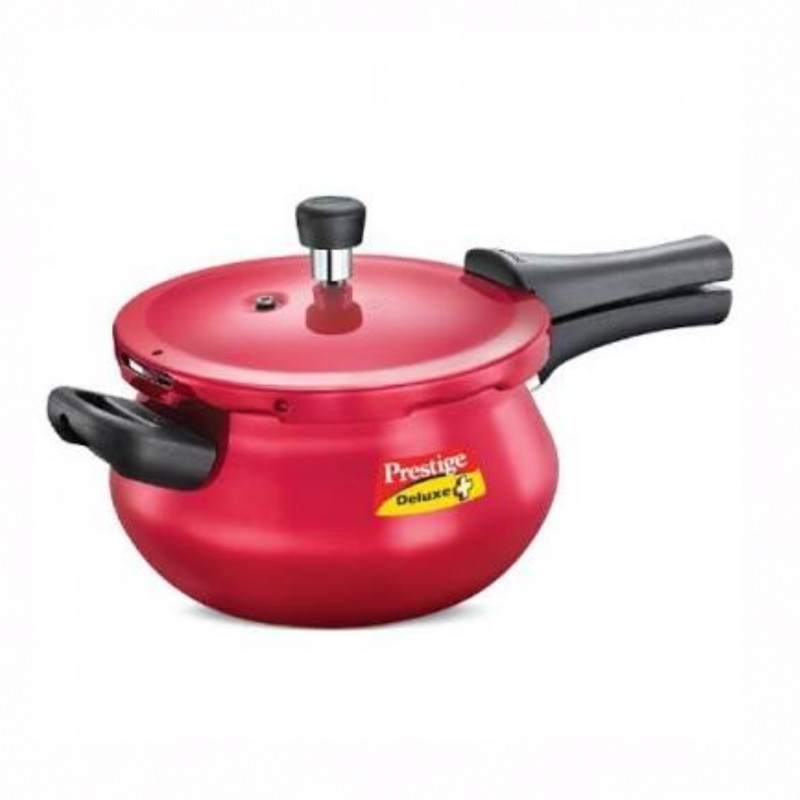 Prestige deluxe plus silky red 3.3l pressure cooker with induction bottom Slow Cooker(3.3 L)