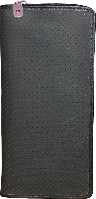 Style 98 Men Black, Purple Genuine Leather Wrist Wallet(16 Card Slots)