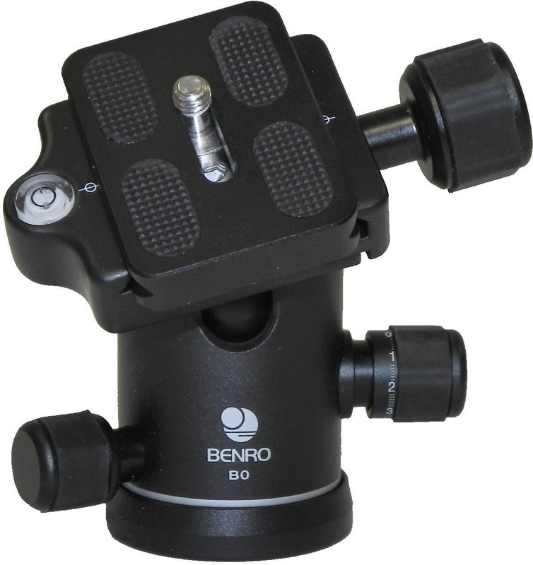 Benro B0 Double Action Ballhead Tripod Ball Head(Black, Supports Up to 8 g)