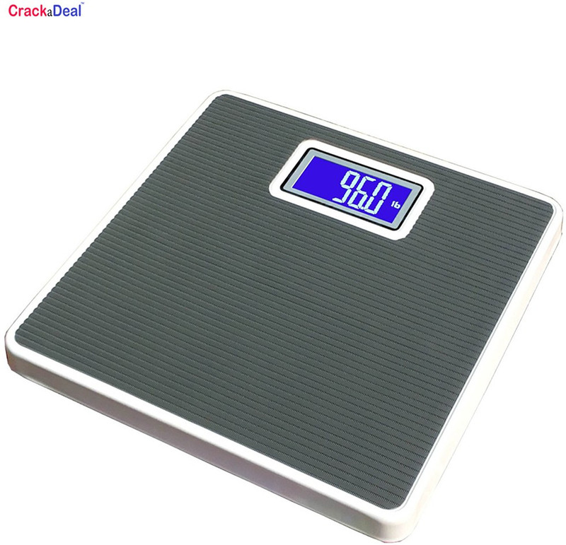 AmtiQ Premium Digital Iron Body 100kg Grey Square Weighing Scale Weighing Scale(Grey)