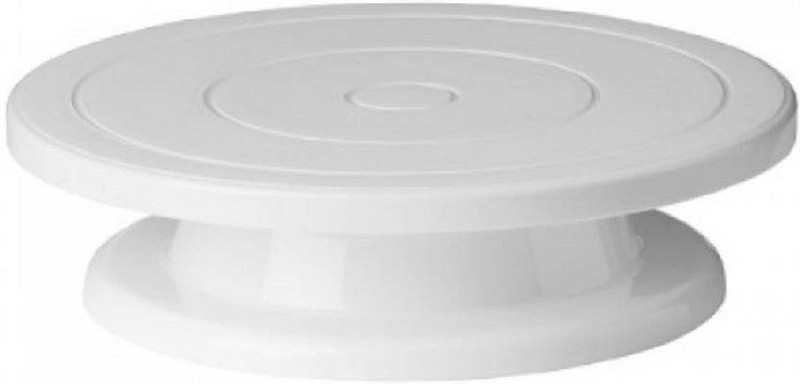 hpk cake turn table Plastic Cake Server(White, Pack of 1)