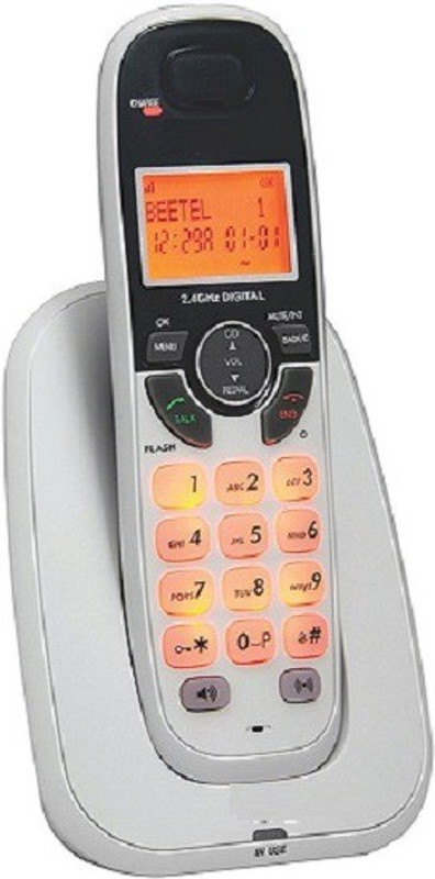 Purohit BT-X70-White Cordless Landline Phone(White)