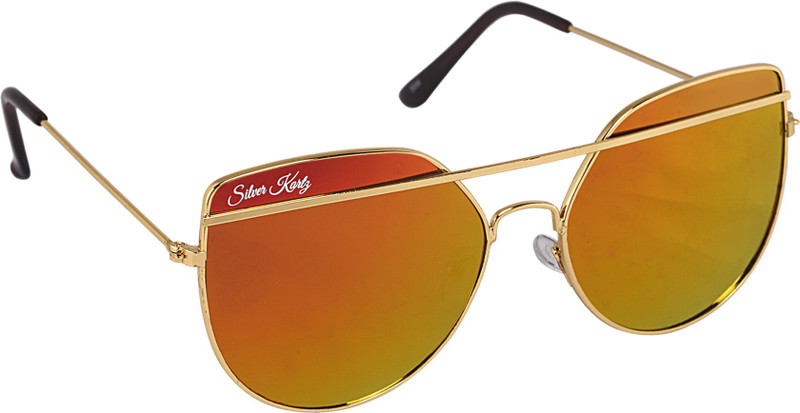 Silver Kartz Wayfarer Sunglasses(Red)