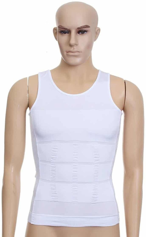 Wonder World ™ High Compression Slim Burning Body Shaper Men Compression(White Sleeveless) Wonder World ™ High Compression Slim Burning Body Shaper Men Compression(White Sleeveless)