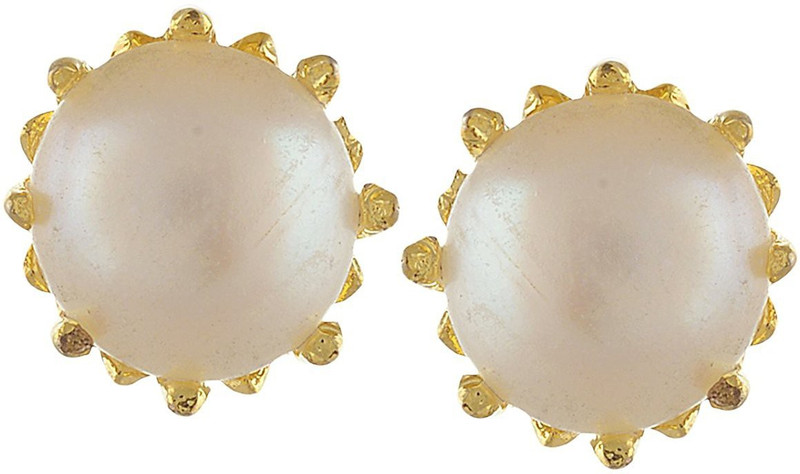 the fresh fashion delight elegant daily wear fresh water Pearl Alloy Stud Earring