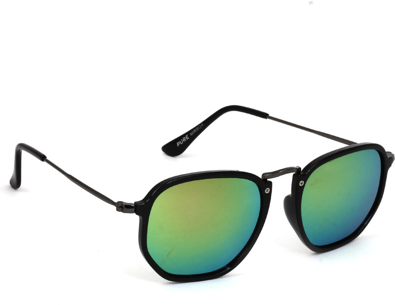 Eyeland Wayfarer Sunglasses(Green, Yellow, Multicolor) Eyeland Wayfarer Sunglasses(Green, Yellow, Multicolor)