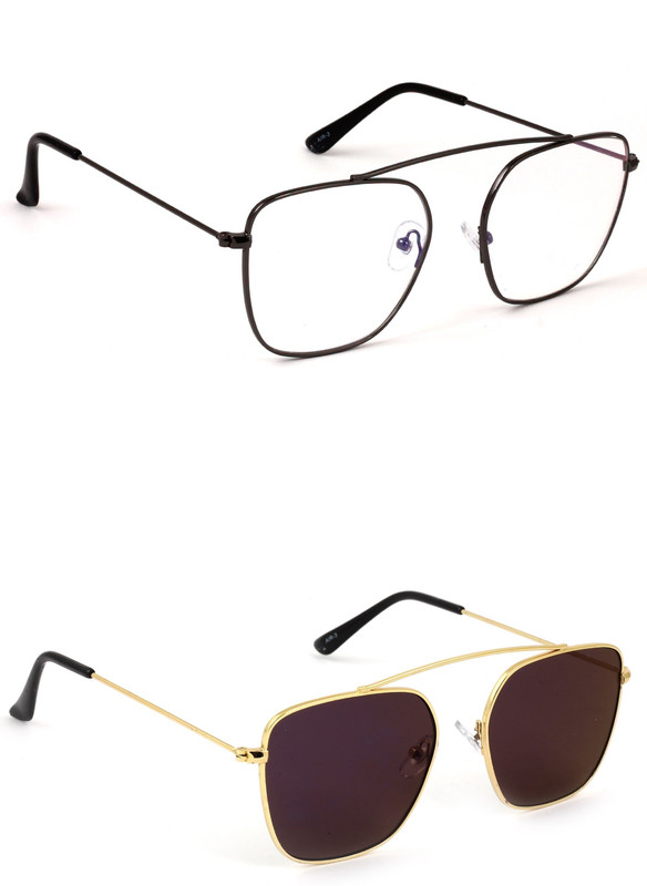 Eyeland Wayfarer Sunglasses(Clear, Violet) Eyeland Wayfarer Sunglasses(Clear, Violet)