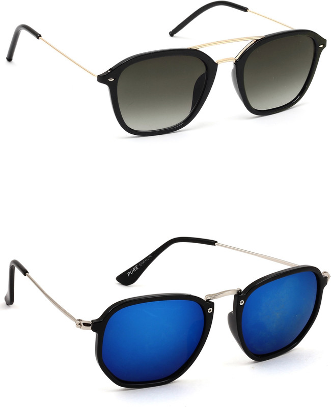 Eyeland Wayfarer Sunglasses(Green, Multicolor) Eyeland Wayfarer Sunglasses(Green, Multicolor)