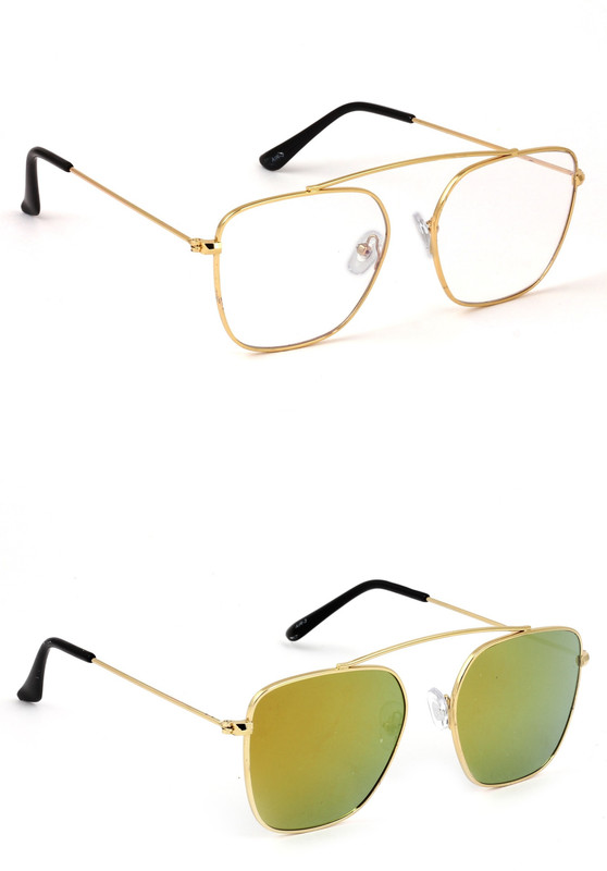 Eyeland Wayfarer Sunglasses(Clear, Multicolor) Eyeland Wayfarer Sunglasses(Clear, Multicolor)