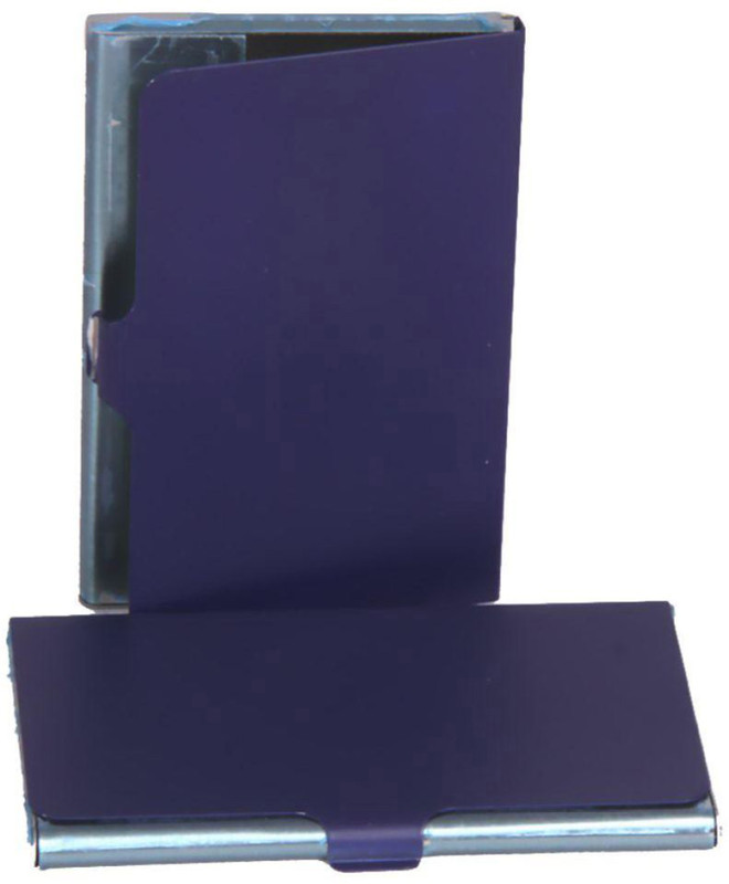 one touch solution 10 Card Holder(Set of 1, Blue)