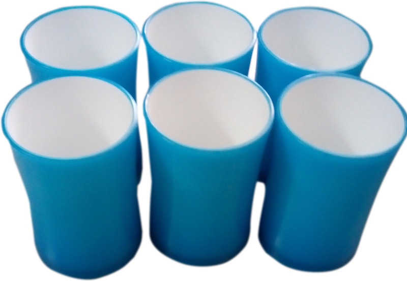 botvel SL1071 Glass Set(Melamine, 200 ml, Blue, Pack of 6)