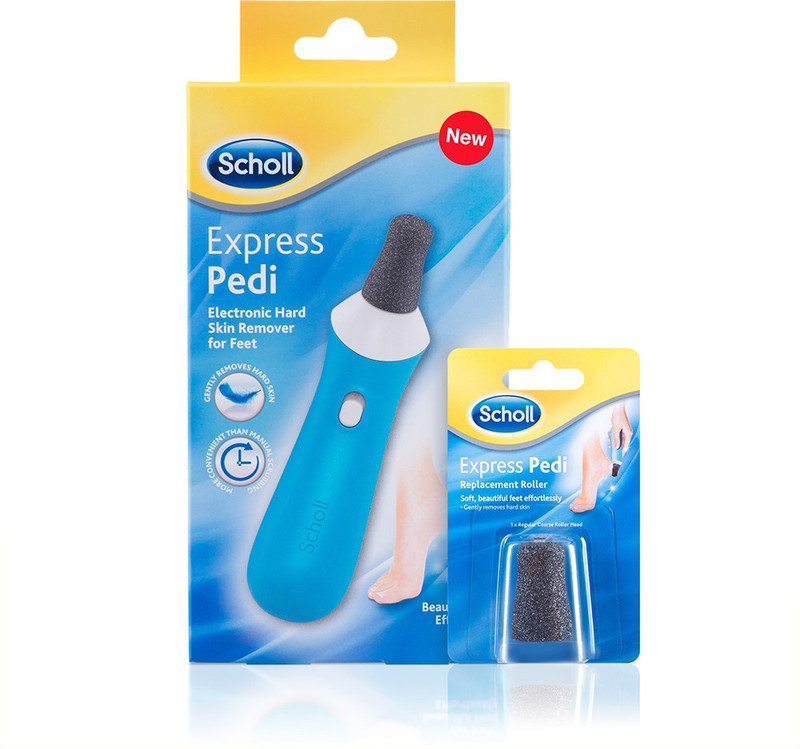 View Scholl Express Pedi Hard Skin Remover with Replacement Roller Express Pedi Massager Just ₹749 exclusive Offer Online(Deals Of The Day)