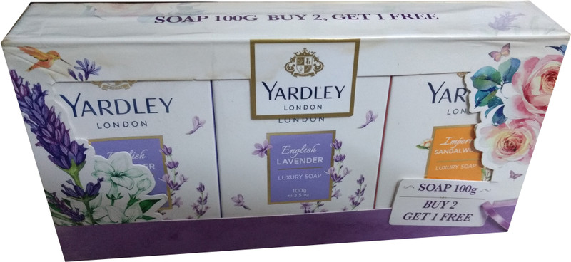 Yardley London Lavender and SandalWood Bath Soap(3 x 100 g)