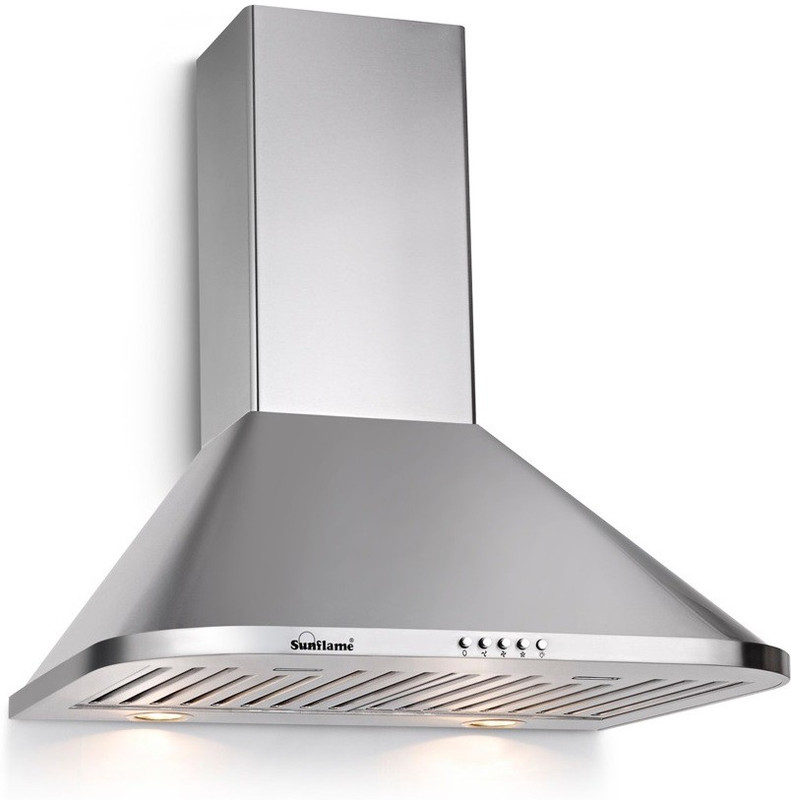 Sunflame MATRIX 60 SS BF Wall and Ceiling Mounted Chimney(Stainless Steel 1100 m3/hr)