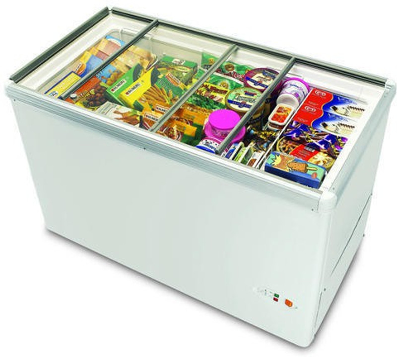 Voltas 50ltr SD GSL Glass Top Freezers 50 L Compact Refrigerator(White)