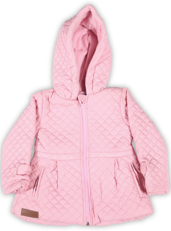 NautiNati Full Sleeve Self Design Baby Girls Jacket