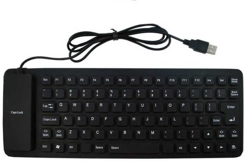 Oxza FOLDABLE Wired USB Gaming Keyboard(Black)