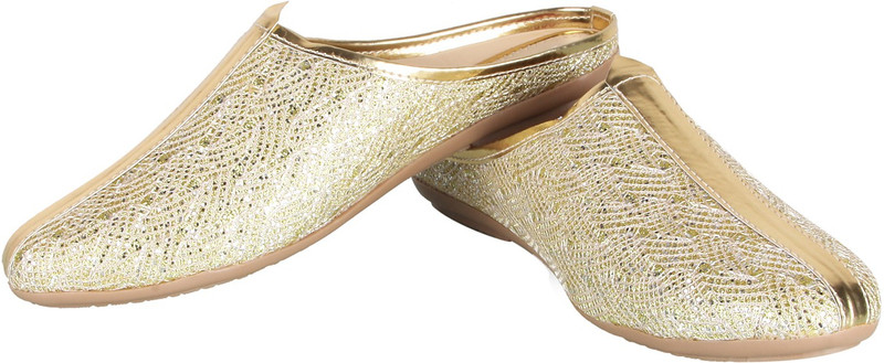 tryfeet Gold Slip On Slip On Sneakers For Women(Gold)