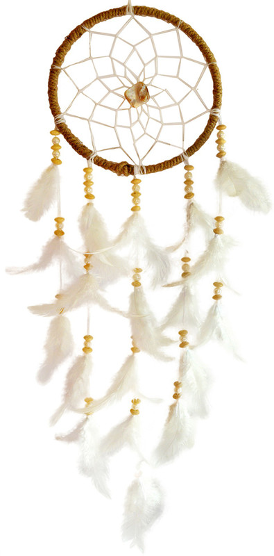 paperiva dream catcher Decorative Showpiece  -  45 cm(Wool, Jute, White, Brown)