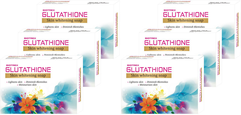 biotrex Glutathione Skin Whitening Soap - Pack of 6(6 x 75 g)