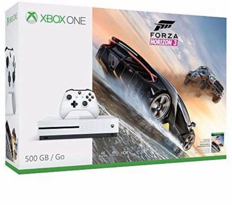 Microsoft Xbox One S 500 GB with Forza Horizon 3(White)