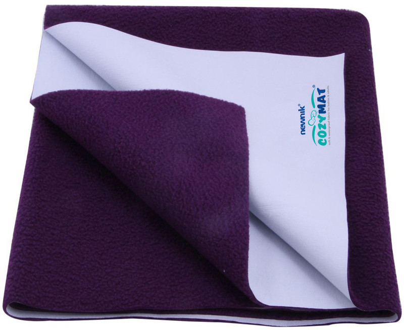 Cozymat Soft, Waterproof, Reusable Mat / Underpad / Quick / Absorbent Dry Sheets / Mattress Protector, Double Bed (200cm*260cm)(Purple)