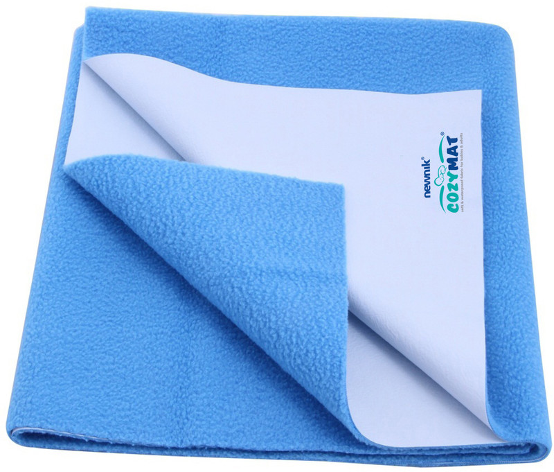 Cozymat Soft, Waterproof, Reusable Mat / Underpad / Quick / Absorbent Dry Sheets / Mattress Protector, Medium (70cm*100cm)(Blue)