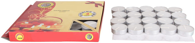 mnm creation mnojku6 Candle(White, Pack of 50)