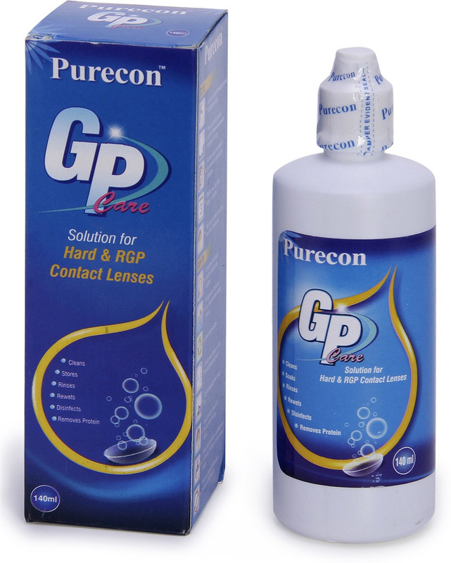 Purecon Gas Permeable Lenses Care Solution for Hard & GP Contact Lenses(140 ml)