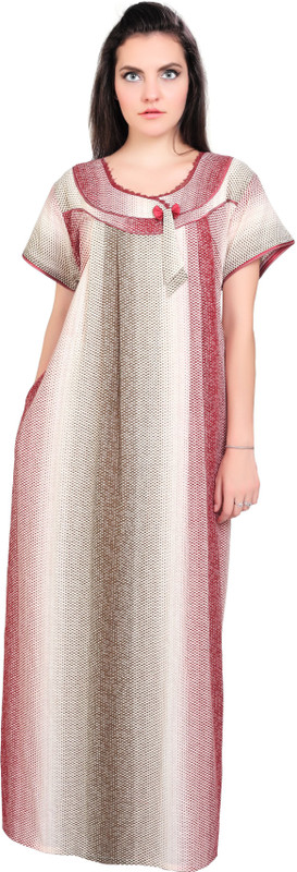 farry Women Nighty(Multicolor)