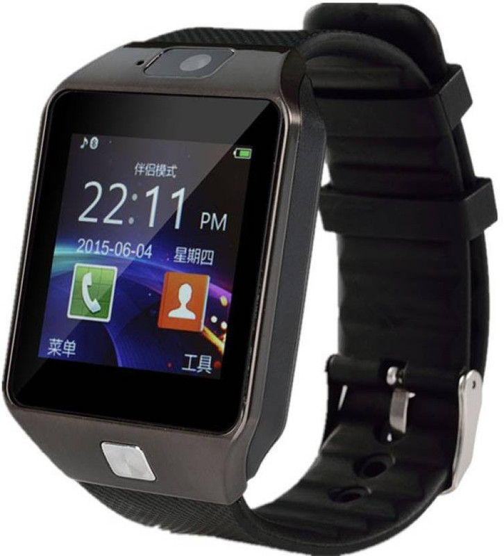 888 SM_ BK46 phone Smartwatch(Black Strap Regular)
