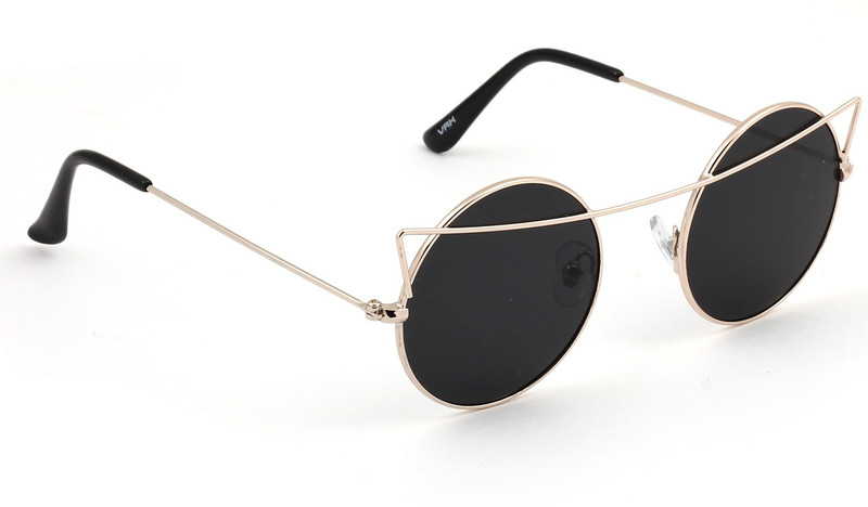 Eyeland Oval, Round Sunglasses(Black) Eyeland Oval, Round Sunglasses(Black)