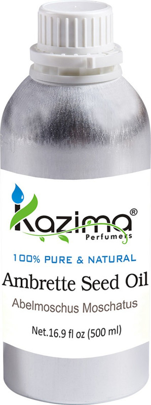 KAZIMA Ambrette Seed Essential Oil (500ML) 100% Pure Natural & Undiluted For Skin care & Hair treatment(500 ml)