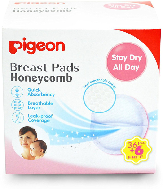 Pigeon BREAST PADS 36+6 PCS/BOX (HONEY COMB)(42 Pieces)