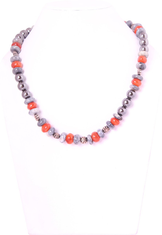 acclare 101D0005 Carnelian, Opal Stone Necklace