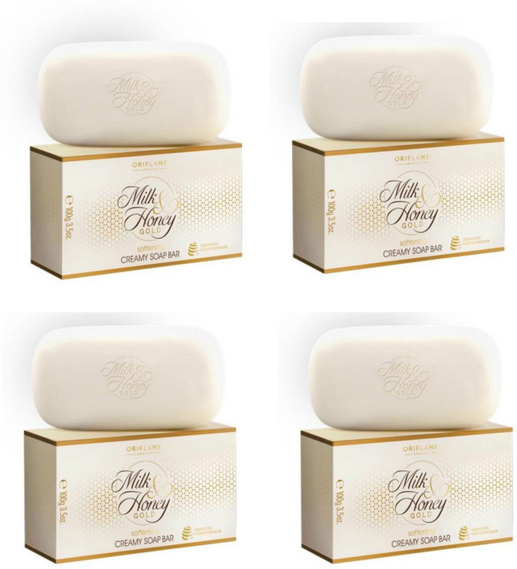 Oriflame Milk & honey Soap(pack of 4)(4 x 100 g)