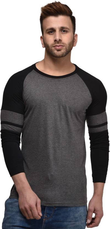maker since Printed Men Round Neck Grey T-Shirt