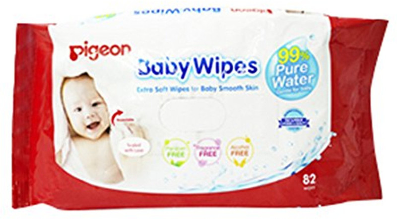 Pigeon Pigeon Water Base Baby Wipes (82 Sheets)(82 Pieces)