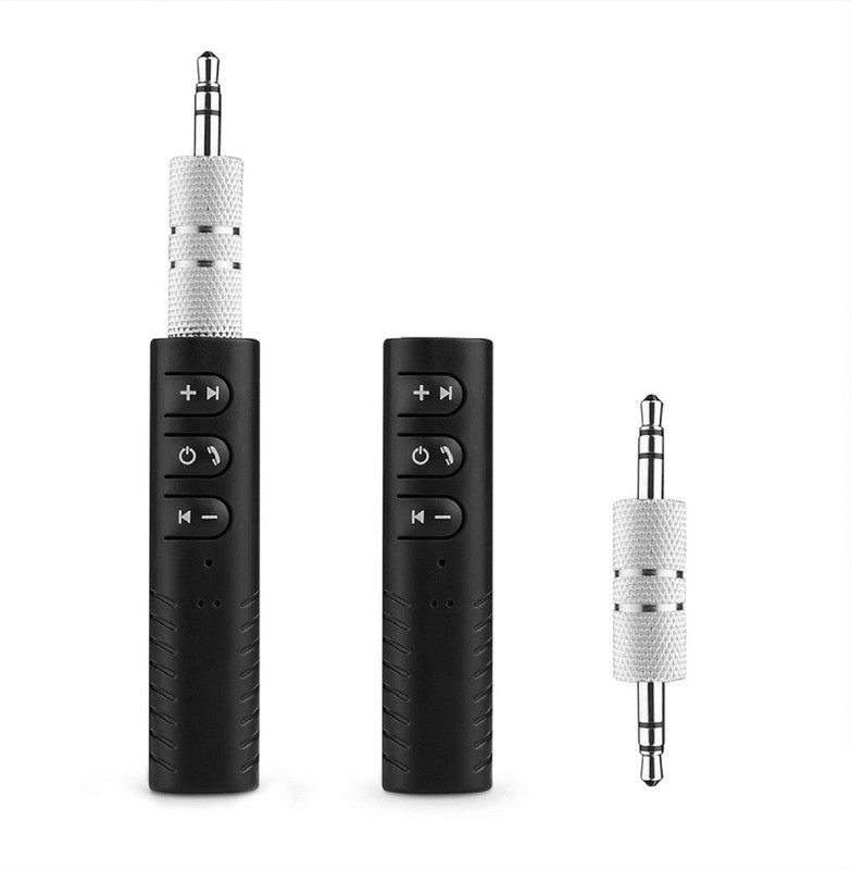 webrothers v4.1 Car Bluetooth Device with Audio Receiver, 3.5mm Connector, Remote Control, Transmitter(Black)
