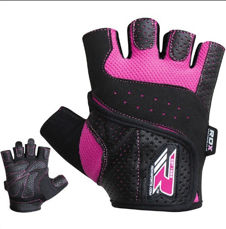 rdx sports FEMININE WEIGHT LIFTING GLOVES Gym & Fitness Gloves(Pink)