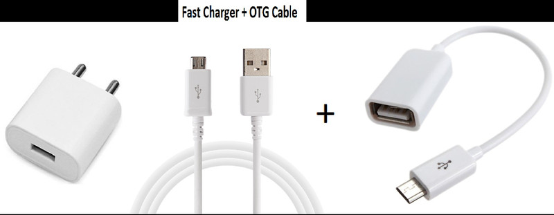 CASVO Wall Charger Accessory Combo for Micromax YU YUREKA(White)