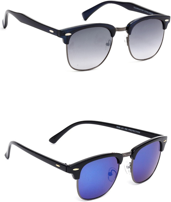 Eyeland Wayfarer Sunglasses(Violet, Blue) Eyeland Wayfarer Sunglasses(Violet, Blue)