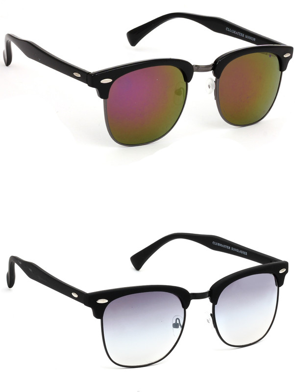 Eyeland Wayfarer Sunglasses(Multicolor, Violet) Eyeland Wayfarer Sunglasses(Multicolor, Violet)