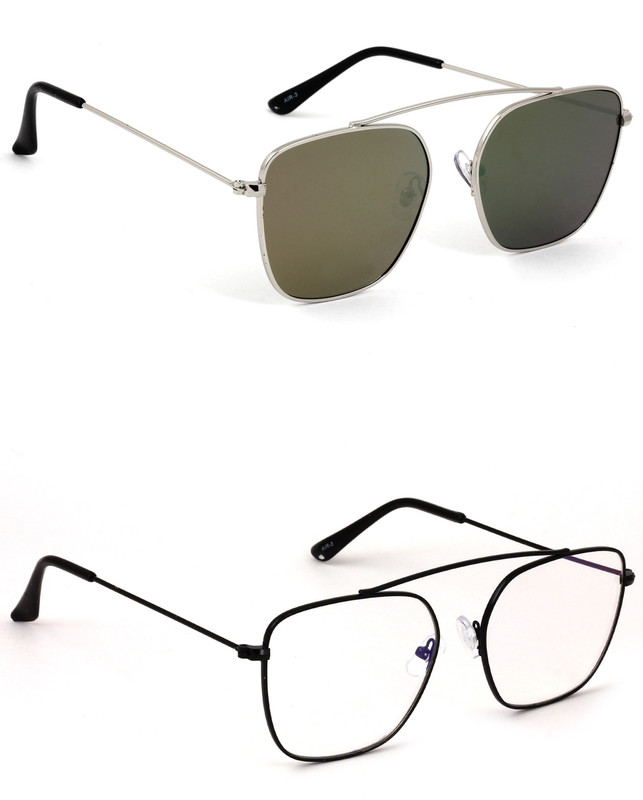 Eyeland Wayfarer Sunglasses(Violet, Clear) Eyeland Wayfarer Sunglasses(Violet, Clear)