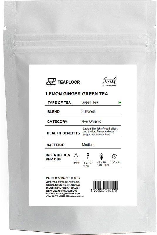 Tea Floor Lemon Ginger Green Tea Vacuum Pack(100 g)
