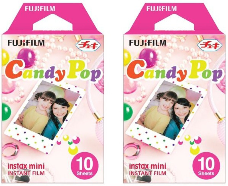 Fujifilm Instax Mini Candy Pop (10x2) Film Roll(Yes 800 ISO Pack of 2)