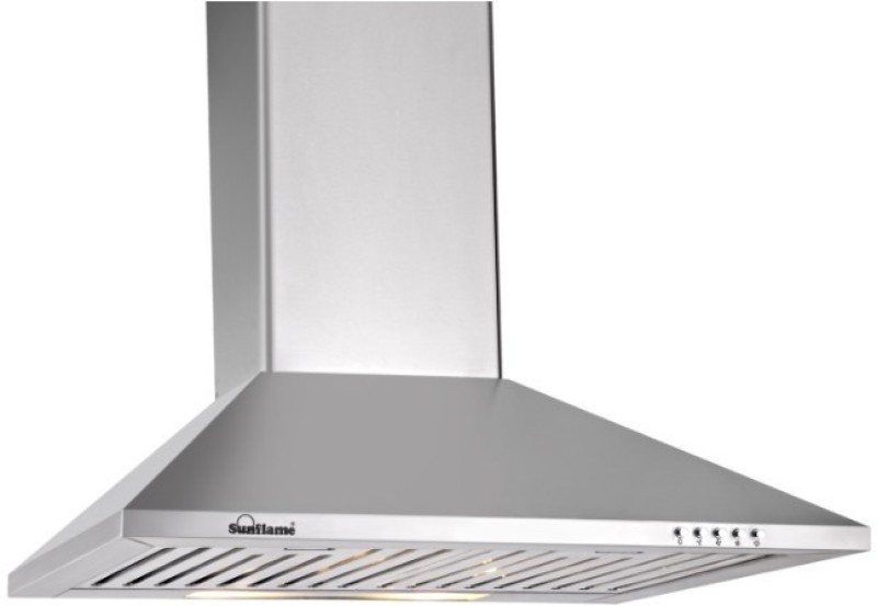 Sunflame eva Wall and Ceiling Mounted Chimney(silver 700 CMH)